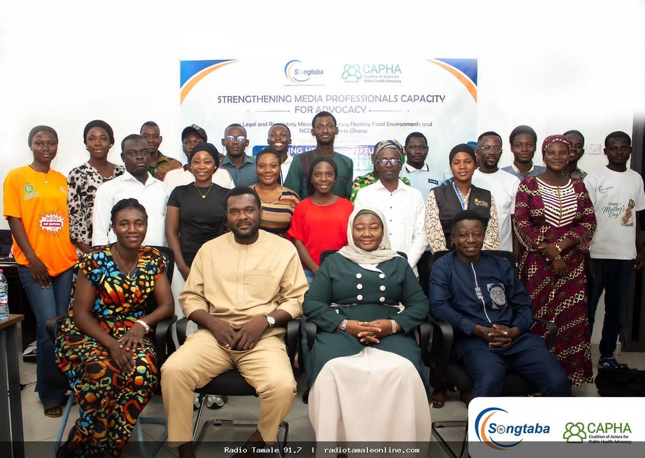 CAPHA, Songtaba train Tamale media to help fight non-communicable diseases