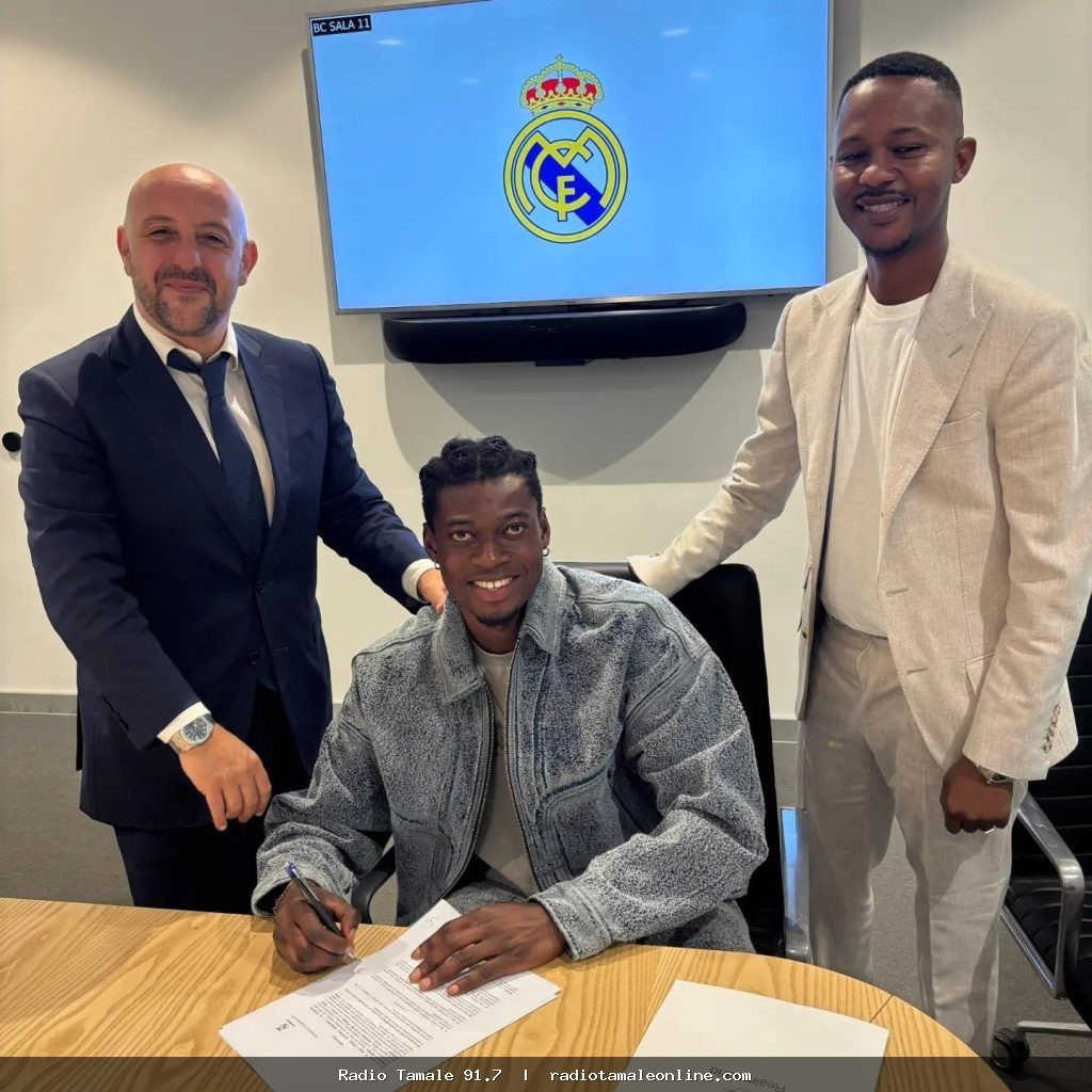 Real Madrid announce signing of Ghanaian defender Oscar Naasei