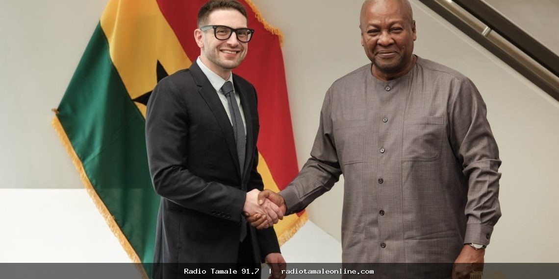 President Mahama begins UNGA engagements with meeting with Open Society chairman Alex Soros