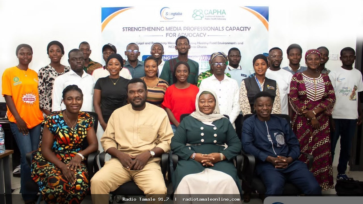 CAPHA, Songtaba train Tamale media to help fight non-communicable diseases